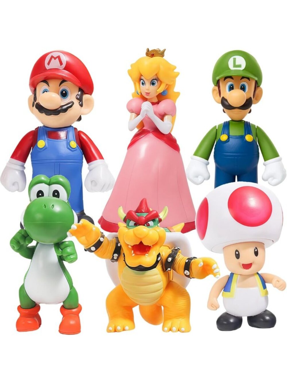 Classic 6-Inch Action Figures Set - Cartoon Character Collectibles for Display